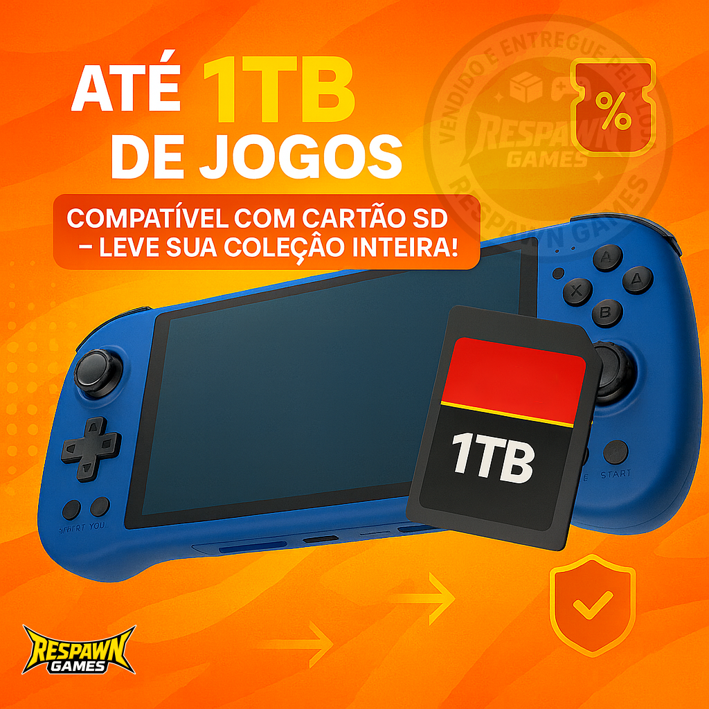 Arcadia X55 - O console portátil mais completo da categoria: Tela IPS HD, 2GB RAM, HDMI, Wi-Fi 5GHz e Mais de 50.000 Jogos!